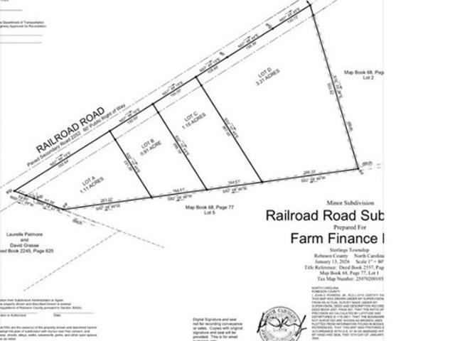 Land for sale in Orrum, North Carolina