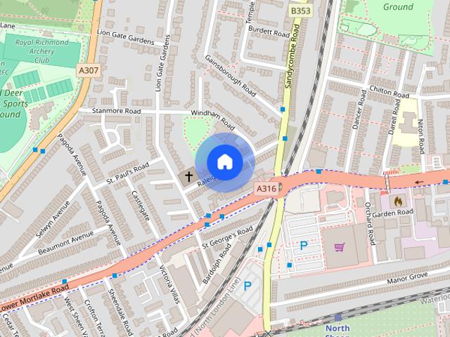 Apartment for rent in North Sheen, Greater London