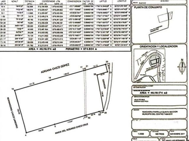 Rancho con Sistema de Riego Automatizado en VENTA, ubicado en Parrilla 5ta Sección, Villahermosa,Tab