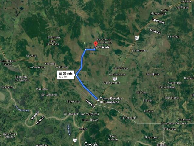 Rancho en venta en Palizada, Campeche