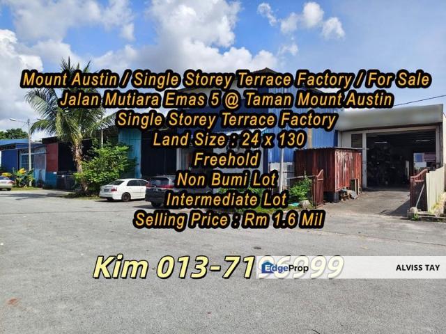 Warehouse for sale in Johore Bahru, Johor