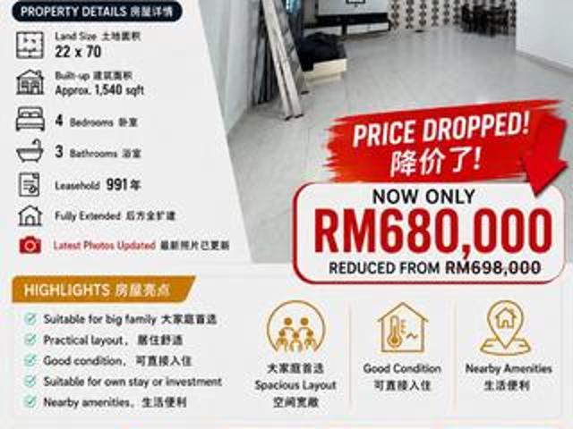 Terraced House for sale in Bukit Ledang, Johor