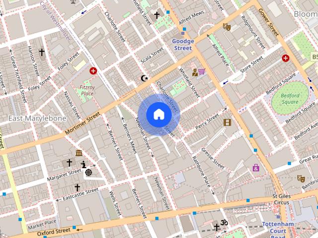 Apartment for rent in Saint Giles, Cat Hill