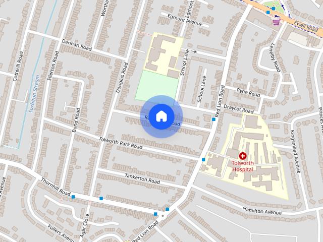 Apartment for rent in Tolworth, Greater London