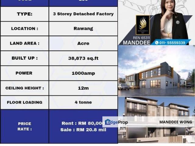 Warehouse for rent in Selangor