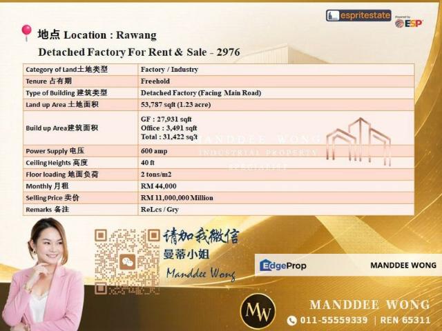 Warehouse for sale in Selangor