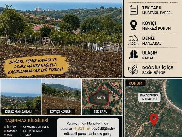 Karaoyumca, Atakum içerisinde satılık Arsa