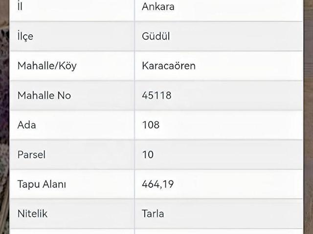 Güdül, Ankara içerisinde satılık Arsa