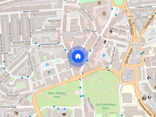 Apartment for rent in The Polygon, City Of Southampton