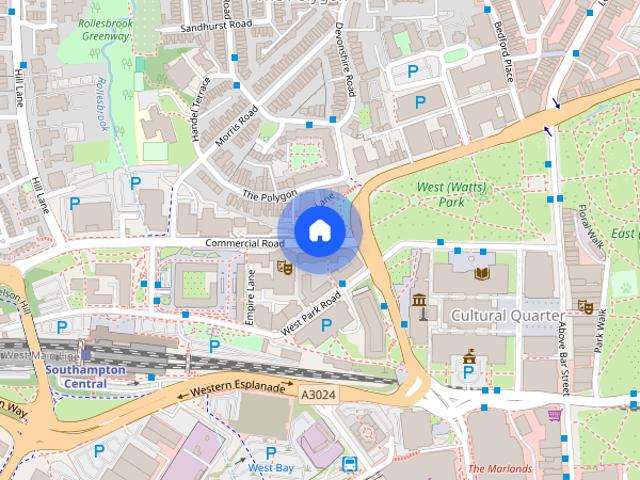 Apartment for rent in The Polygon, City Of Southampton