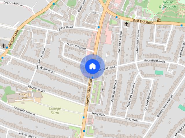 Apartment for rent in Finchley, Church End