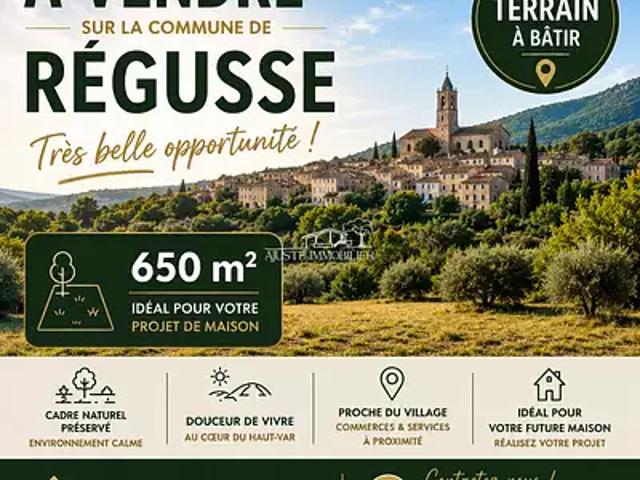 Terrain vente à Brignoles, Régusse
