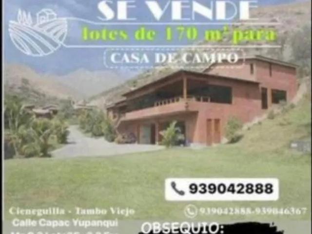 Terreno venta en Cieneguilla, Lima Metropolitana