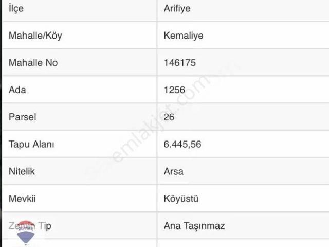 Arifiye, Sakarya içerisinde satılık Villa
