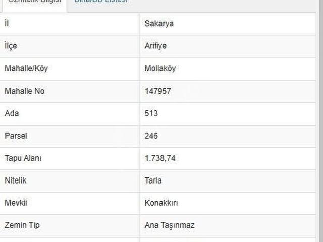 Arifiye, Sakarya içerisinde satılık Arsa