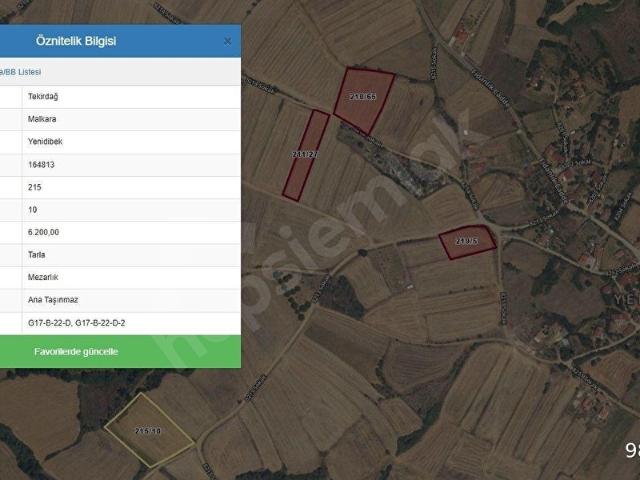Yenidibek Mahallesi, Malkara içerisinde satılık Arsa