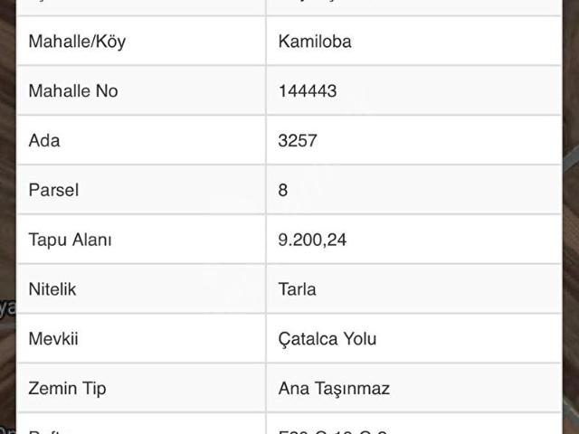 Çatalca, İstanbul içerisinde satılık Arsa