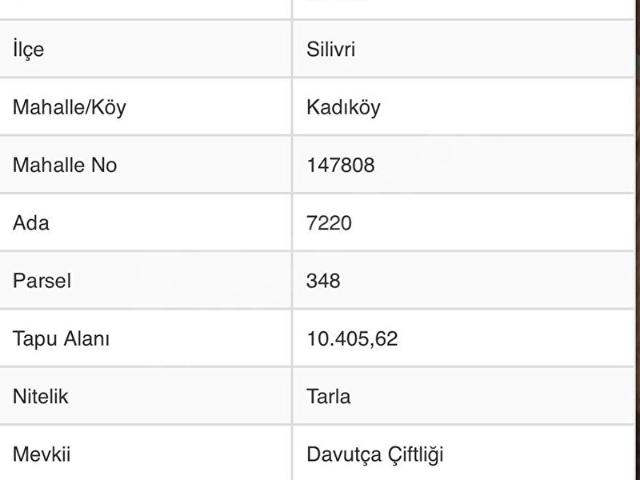 Silivri, İstanbul içerisinde satılık Arsa