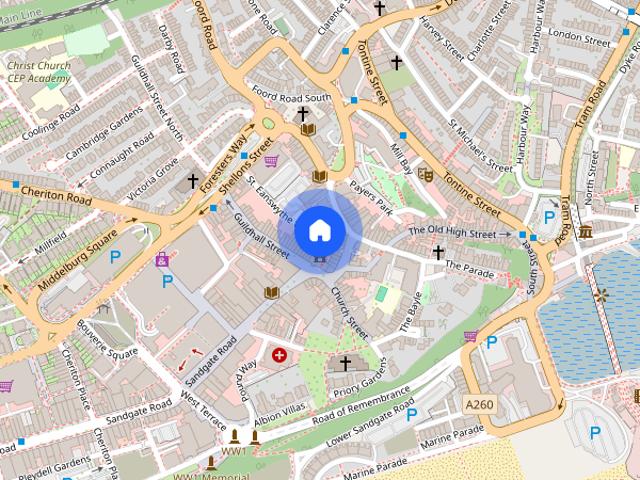 Apartment for rent in Foord, Folkestone and Hythe