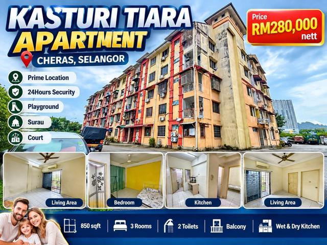 Apartment for sale in Cheras, Majlis Perbandaran Kajang