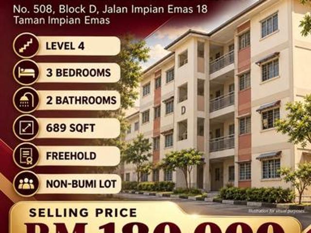 Flat for sale in Skudai, Iskandar Puteri
