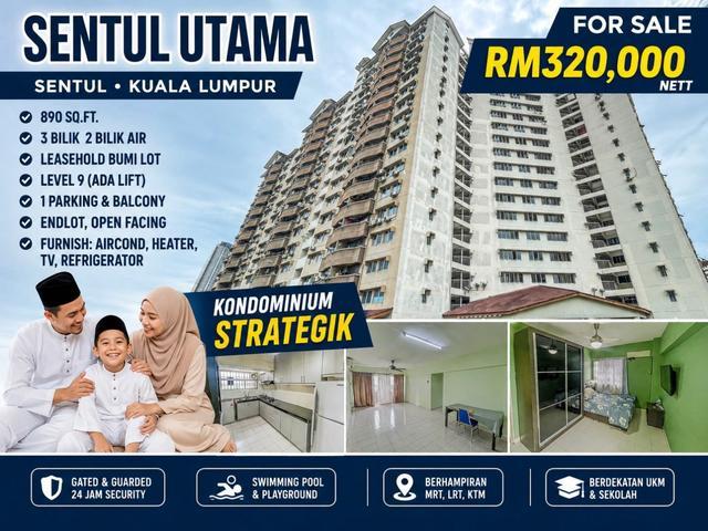Condominium for sale in Sentul, Kuala Lumpur