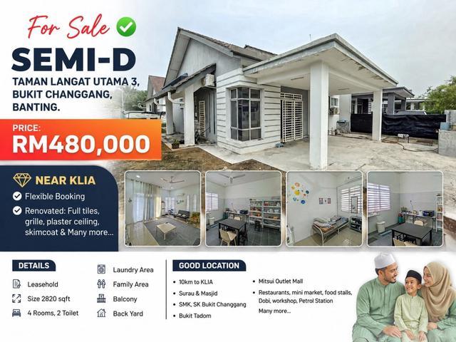 Residential House for sale in Banting, Selangor