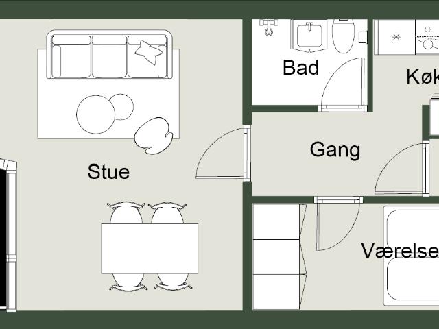 Lejlighed til leje i Herning, Århus