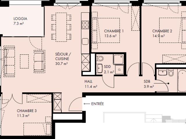 Apartment mieten in Crissier, Waadt