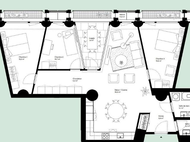 Apartment mieten in Conches