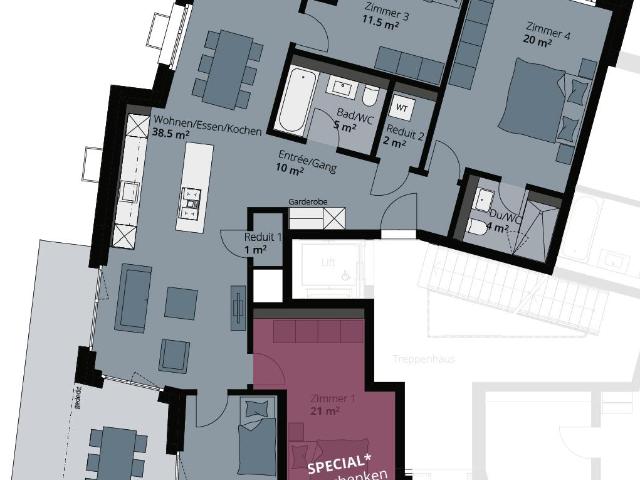 Apartment mieten in Holderbank, Bezirk Lenzburg