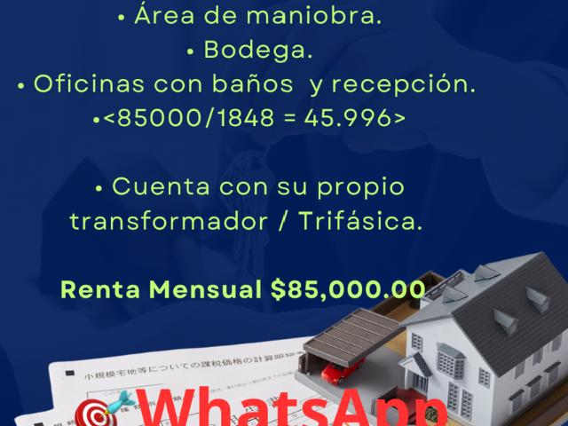 Naves Industriales en renta en Ixtaczoquitlán