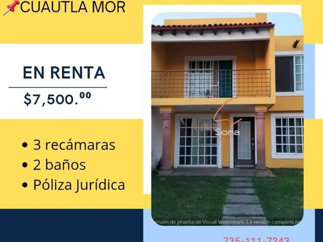 Casa en renta en Morelos