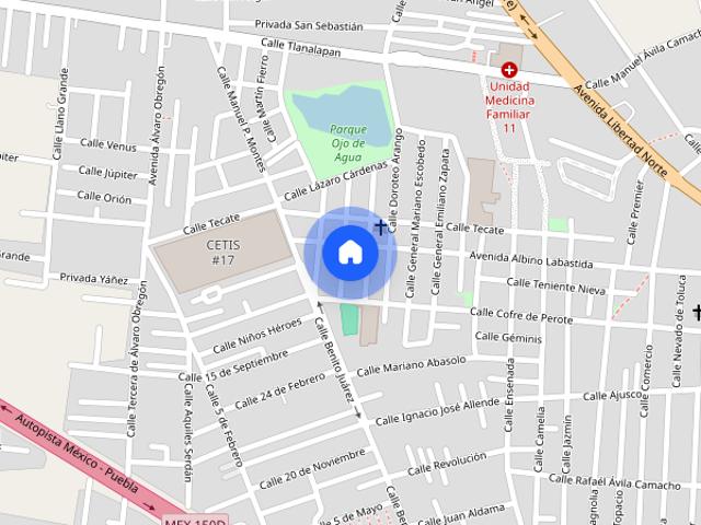 Casa en renta en San Martín Texmelucan, Puebla