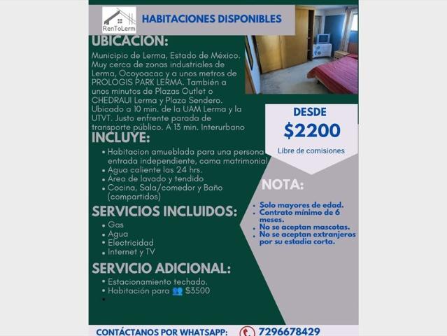 Cuarto en renta en Lerma, Estado de México