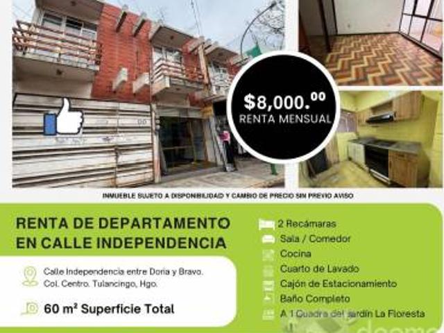 Casa en renta en Tulancingo De Bravo