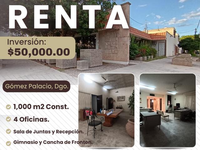 Oficina en renta en Gómez Palacio, Durango
