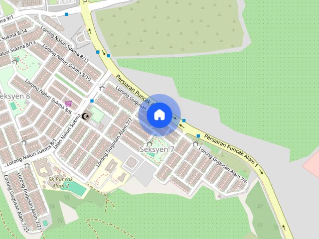 Apartment for rent in Seksyen 7, Bandar Puncak Alam