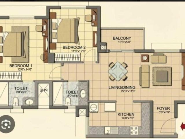 Flat for sale in Prestige Lakeside Habitat, Bengaluru