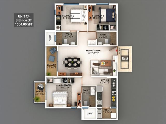 Flat for sale in Rachenahalli, Bengaluru