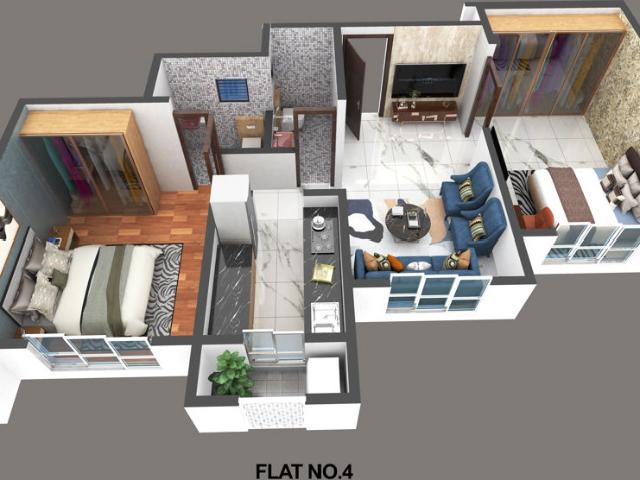 Flat for sale in Vrindavan Society, Thane