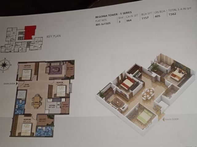 Flat for sale in Beguru, Bengaluru