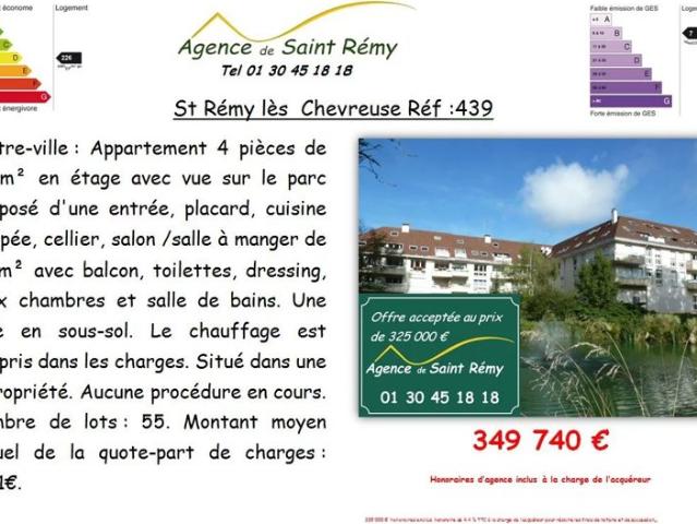 Appartement vente à Rambouillet, Saint-rémy-lès-chevreuse