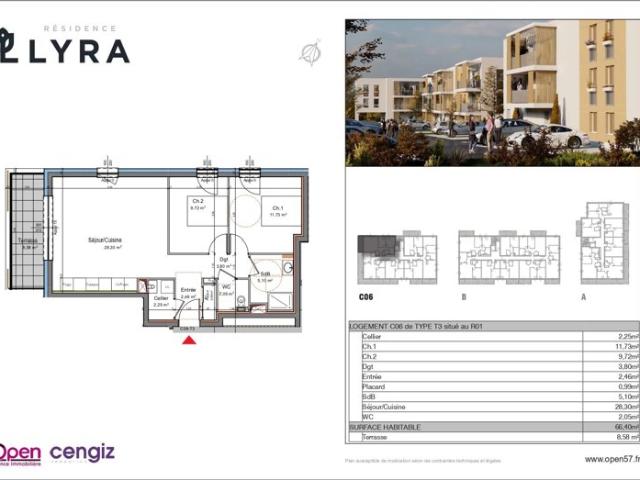 Appartement vente à Val-de-Briey, Mexy