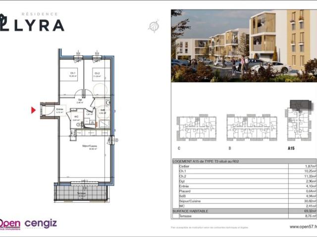 Appartement vente à Val-de-Briey, Mexy