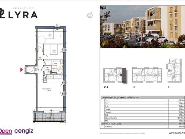 Appartement vente à Val-de-Briey, Mexy