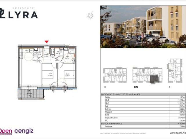 Appartement vente à Val-de-Briey, Mexy