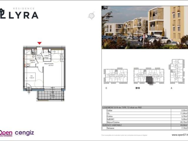 Appartement vente à Val-de-Briey, Mexy