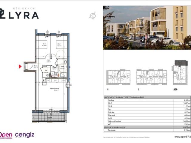 Appartement vente à Val-de-Briey, Mexy