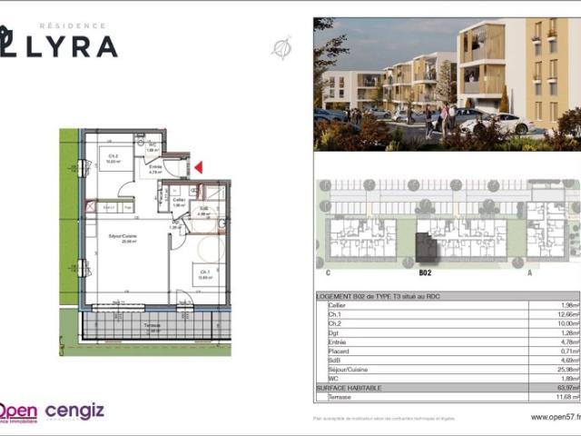 Appartement vente à Val-de-Briey, Mexy